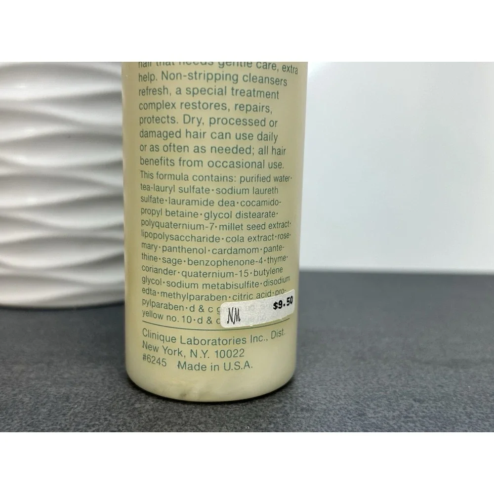 NEW Vtg Clinique Extra Benefits 6 oz Shampoo & 4 oz Conditioner FULL SIZE RARE